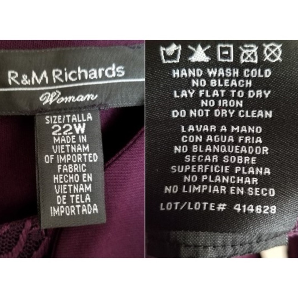 R & M Richards Dress & Sequined Lace Jacket - Picture 3 of 5